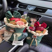 【圣诞花束】1颗平安果搭配圣诞元素圣诞花束平安夜花束苹果花束