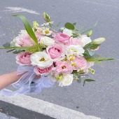 【情真意切】11支粉玫瑰混搭手捧花结婚手捧领证手捧花花店送花上门